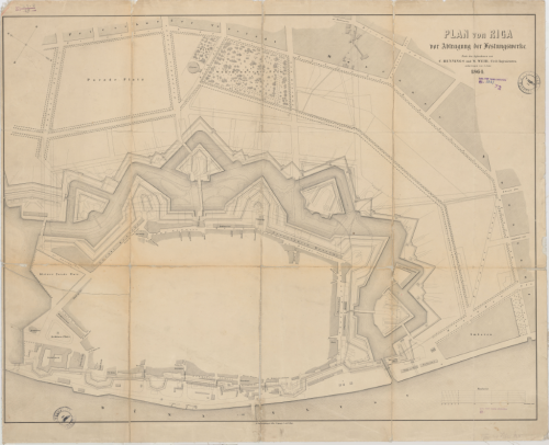 Plan von Riga (1864; Hennings&Weir)